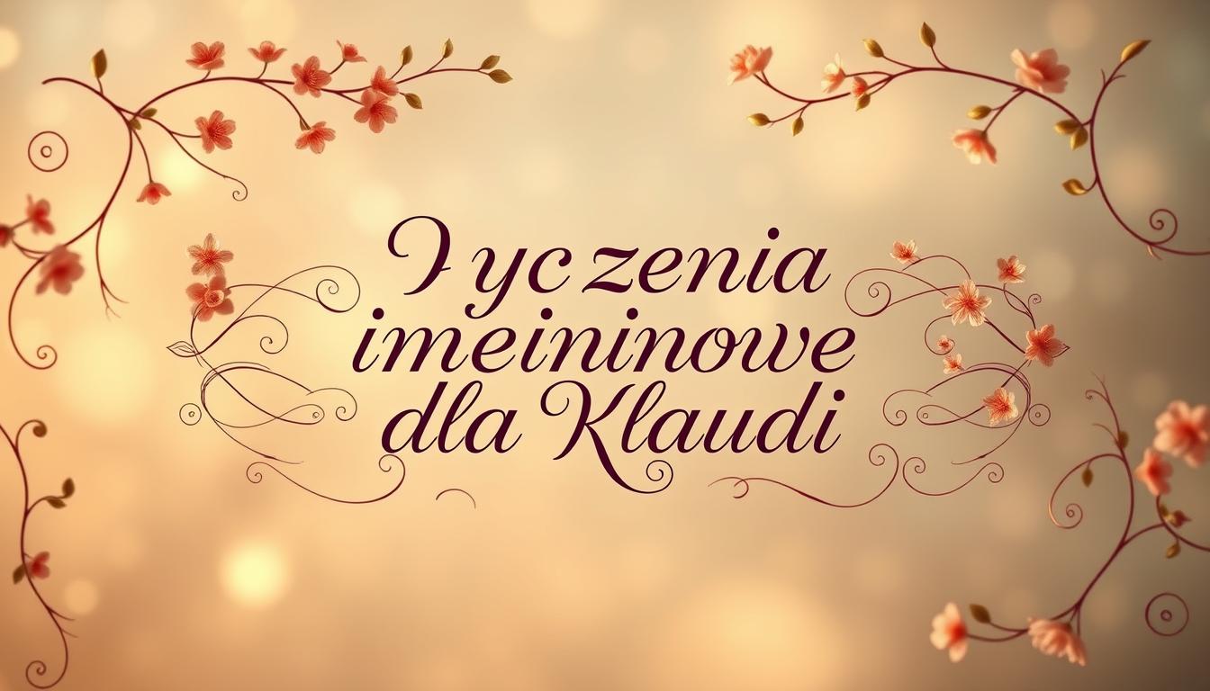 Życzenia imieninowe dla klaudii